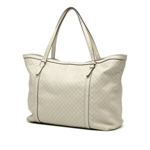 Gucci White Bag Tote ssima Leather Handbag